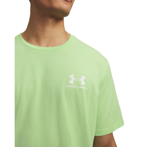 Męski t-shirt z nadrukiem Under Armour UA M Sportstyle LC SS - zielony