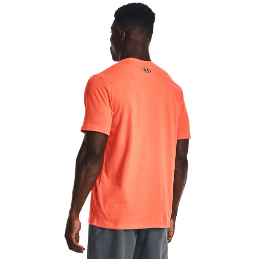 Męski t-shirt z nadrukiem UNDER ARMOUR UA SPORTSTYLE LC SS - pomaranczowy