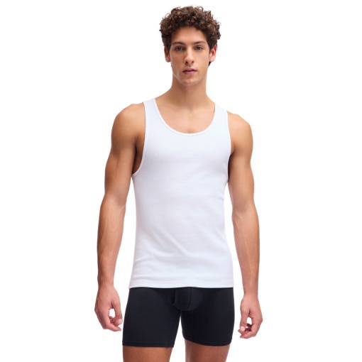  UNDER ARMOUR Męski tank top (2pack) Under Armour Performance Tank Underwear Shirt  biały Biały