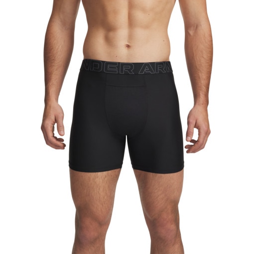 Obrazek dla: UNDER ARMOUR Męskie bokserki (2pack) Under Armour UA PERFORMANCE BALL BAG  SOLID 6 2pk  czarne Czarny