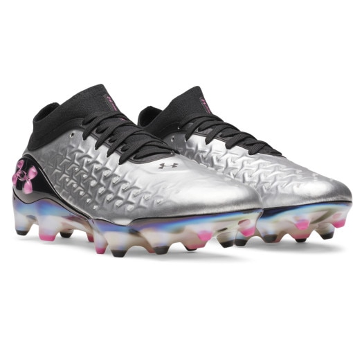 Męskie buty piłkarskie korki Under Armour UA Magnetico Elite 6 RCS FG - srebrne