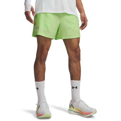 Męskie spodenki do biegania Under Armour UA Launch 5'' Short - zielone