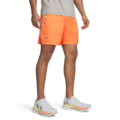 Męskie spodenki do biegania Under Armour UA Launch 7'' Short - koralowe