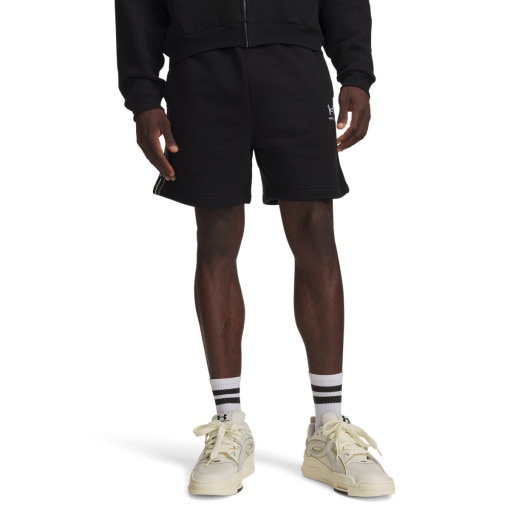 Męskie spodenki dresowe Under Armour UA Icon Flc Taped Short - czarne
