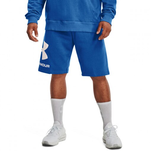 Męskie spodenki dresowe UNDER ARMOUR UA Rival FLC Big Logo Shorts - niebieskie