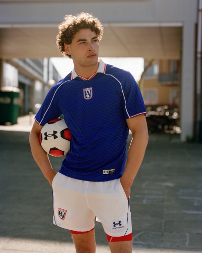 Obrazek dla: UNDER ARMOUR Męskie spodenki piłkarskie Under Armour UA 96 Terrace Country  białe Biały