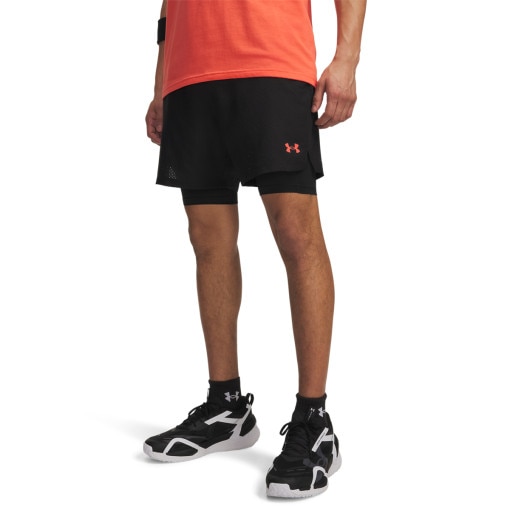 Męskie spodenki treningowe 2w1 Under Armour UA Vanish Wven Short 2.0 2n1 - czarne