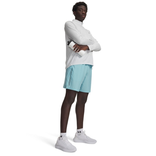 Obrazek dla: UNDER ARMOUR Męskie spodenki treningowe Under Armour UA Tech Woven Wordmark Short  niebieskie Niebieski
