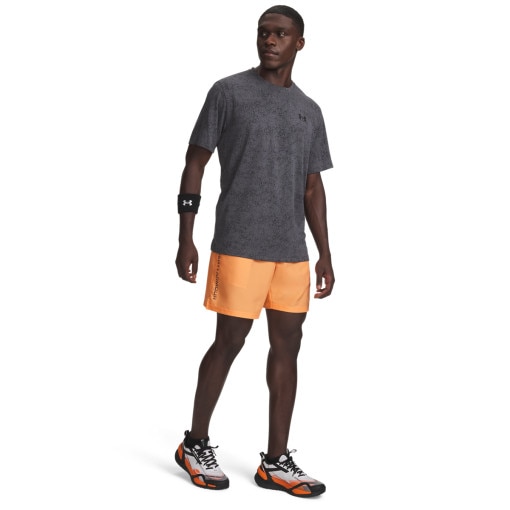 Obrazek dla: UNDER ARMOUR Męskie spodenki treningowe Under Armour UA Tech Woven Wordmark Short  pomarańczowe  Pomarańczowy