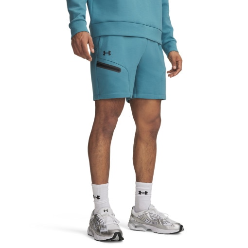 Męskie spodenki treningowe Under Armour UA Unstoppable Flc Shorts - niebieskie