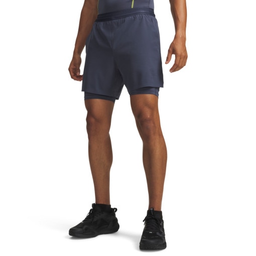 Męskie spodenki treningowe Under Armour UA Vanish Elite 2in1 Short - szare