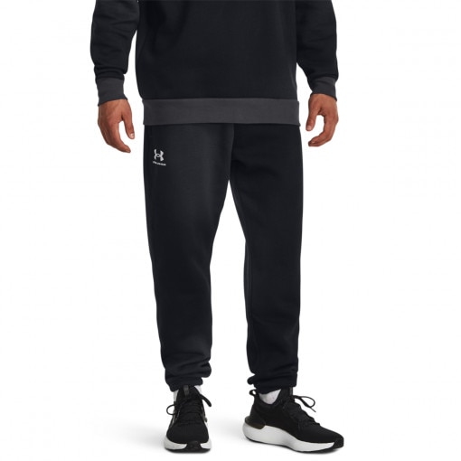Męskie spodnie dresowe Under Armour UA Essential Flc Novelty Jgr - czarne