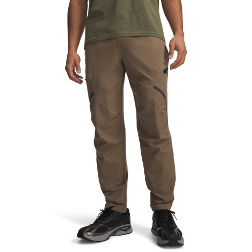 Meskie spodnie dresowe Under Armour UA Unstoppable Cargo Pant - brązowe