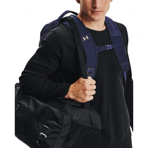 UNDER ARMOUR Plecak treningowy uniseks UNDER ARMOUR UA Hustle Pro Backpack Granatowy