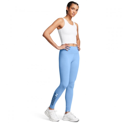 UNDER ARMOUR Damskie legginsy basic Under Armour Campus Graphic Legging  niebieskie Niebieski