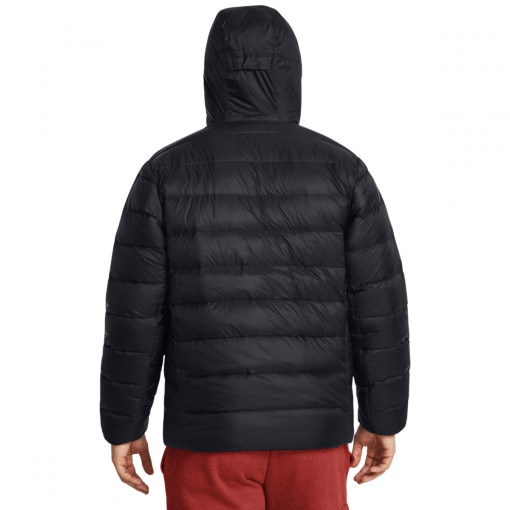 Męska kurtka z puchem naturalnym Under Armour Legend Down Hooded Jacket - czarna