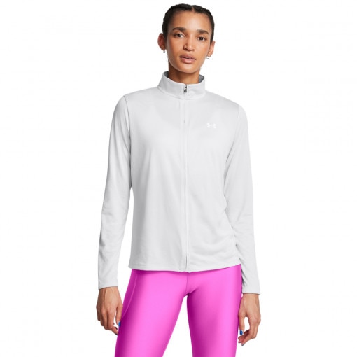 UNDER ARMOUR Damska bluza treningowa rozpinana bez kaptura Under Armour Tech Full Zip  biała Biały