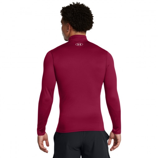 Męski longsleeve treningowy Under Armour UA Cg Elite Mock - czerwony