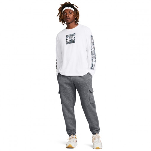 UNDER ARMOUR Męskie spodnie dresowe Under Armour UA Icon Fleece Cargo Pant  szare Szary