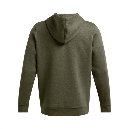 Męska bluza dresowa rozpinana z kapturem Under Armour UA Essential Fleece Fz Hood - oliwkowa/khaki