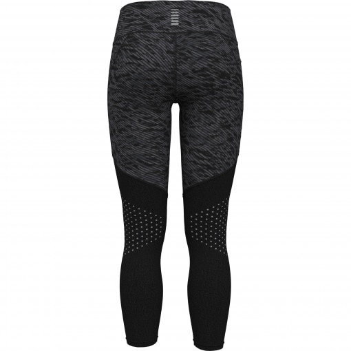 Damskie legginsy do biegania Under Armour UA Launch Ankle Print Tights - szare