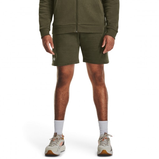 Męskie spodenki dresowe Under Armour UA Rival Fleece Shorts - zielone