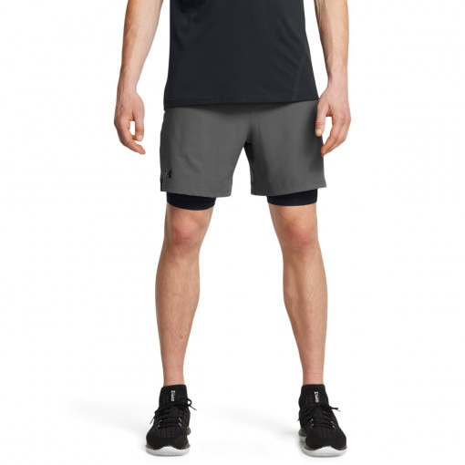 Męskie spodenki treningowe Under Armour UA Vanish Woven 2in1 Shorts - szare