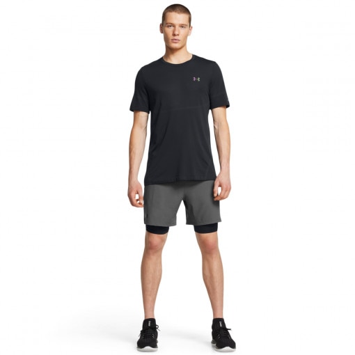 UNDER ARMOUR Męskie spodenki treningowe Under Armour UA Vanish Woven 2in1 Shorts  szare Szary