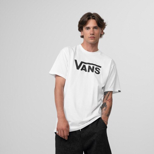 VANS Męski tshirt z nadrukiem VANS Classic  biały Biały