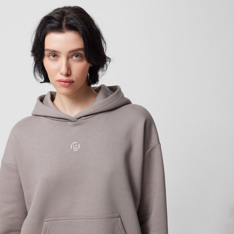 Damska bluza dresowa nierozpinana z kapturem Outhorn OTHWSS24TSWSF1148 - szara