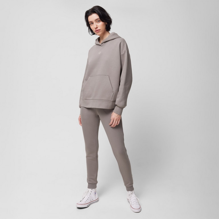Damska bluza dresowa nierozpinana z kapturem Outhorn OTHWSS24TSWSF1148 - szara