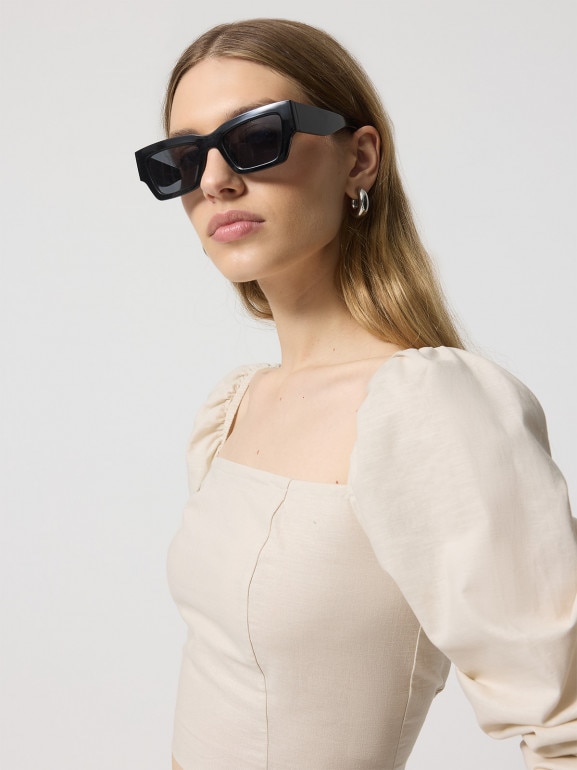 Damska bluzka Outhorn OTHWSS24TSHIF064 - beżowa