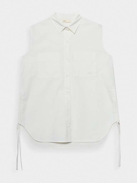 Damska koszula bez rękawów Outhorn OTHSS23TSHIF019 - biała