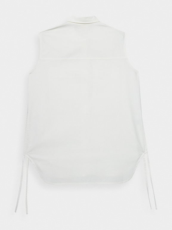 Damska koszula bez rękawów Outhorn OTHSS23TSHIF019 - biała