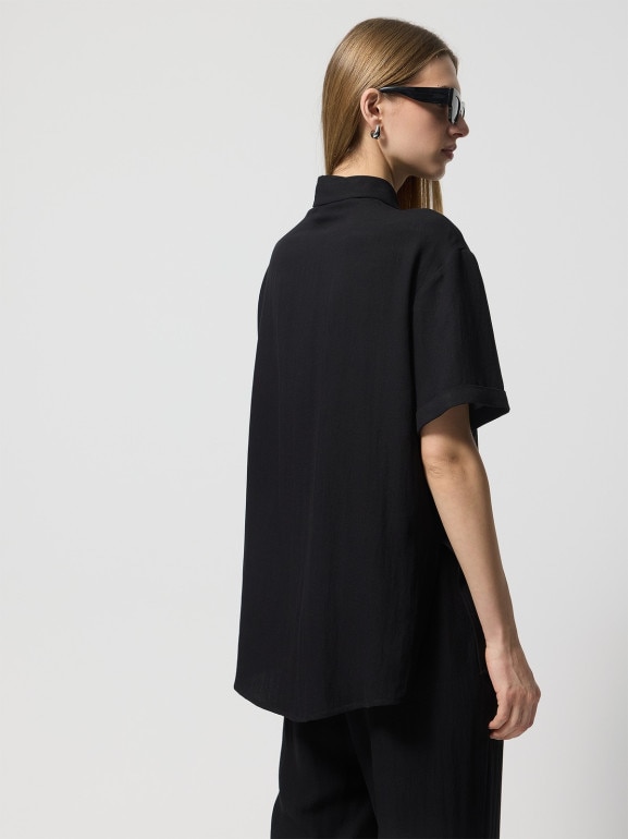 Damska koszula z krótkim rękawem Outhorn OTHWSS24TSHIF063 - czarna