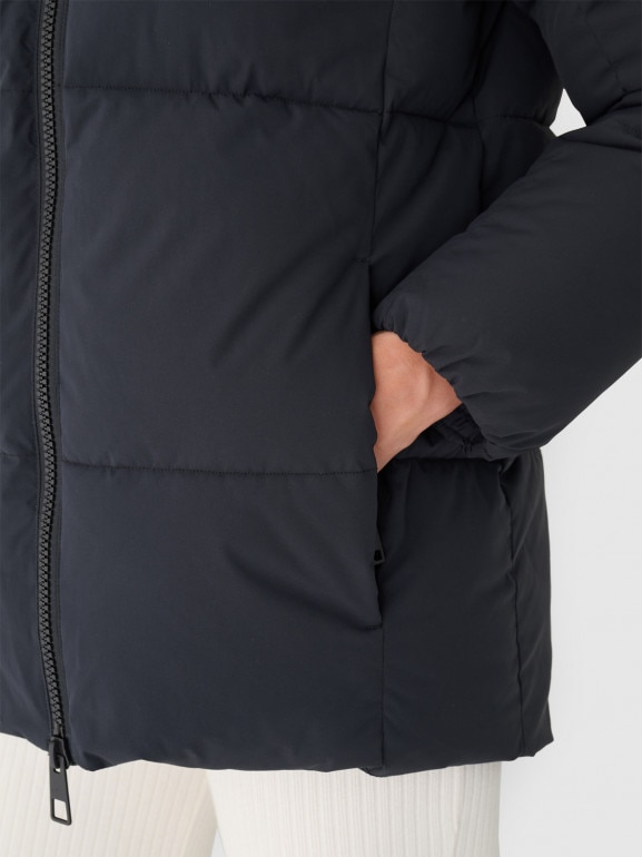 Damska kurtka puchowa pikowana Outhorn OTHWAW24TDJAF645 - czarna