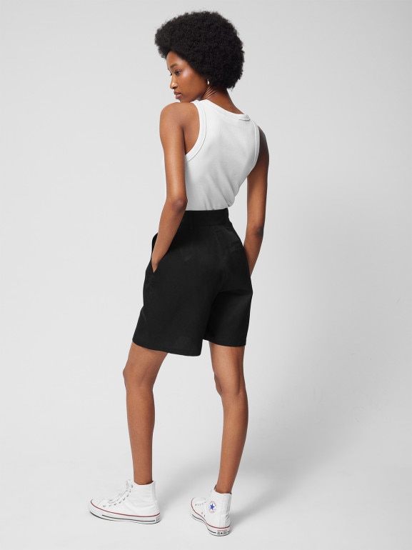 Damskie spodenki casual Outhorn OTHWSS24TSHOF396 - czarne