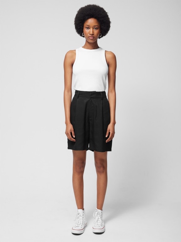 Damskie spodenki casual Outhorn OTHWSS24TSHOF396 - czarne