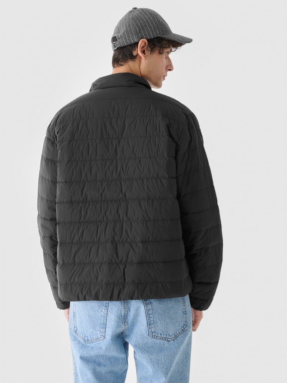 Męska kurtka zimowa z puchem naturalnym Outhorn OTHWAW24TDJAM634 - czarna