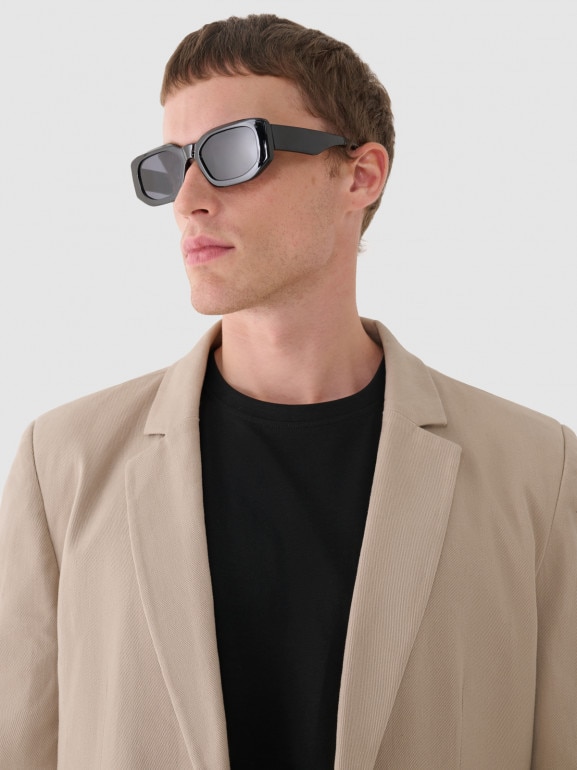 Męska marynarka Outhorn OTHWAW24TJACM238 - beżowa