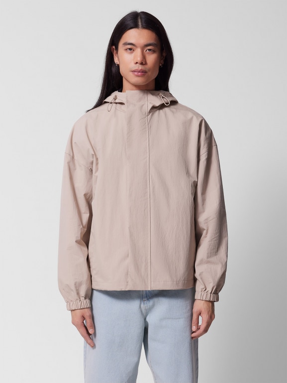 Męska kurtka przejściowa Outhorn OTHWSS24TJACM204 - beżowa