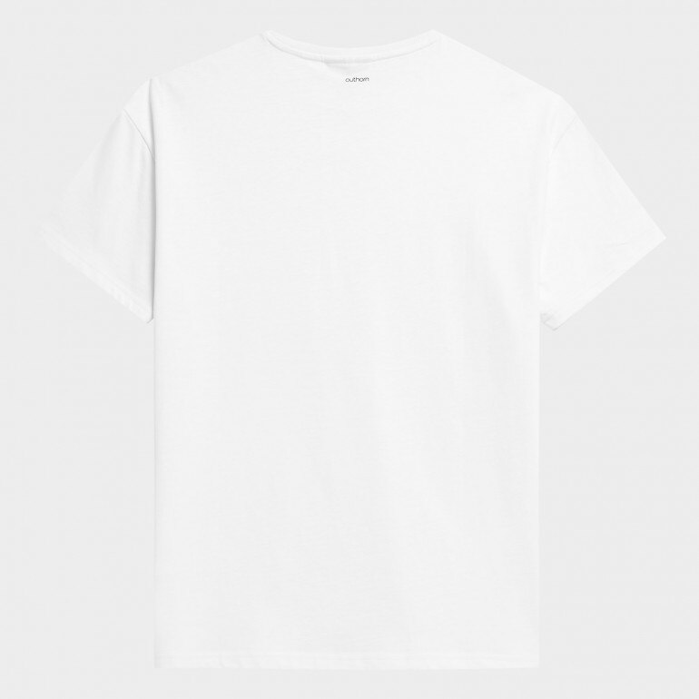 Męski t-shirt oversize z nadrukiem OUTHORN OTHAW22TTSHM061