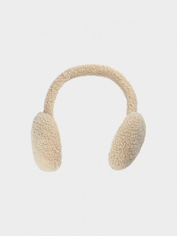 Damskie nauszniki sherpa Outhorn OTHWAW24AEARF005 - beżowe