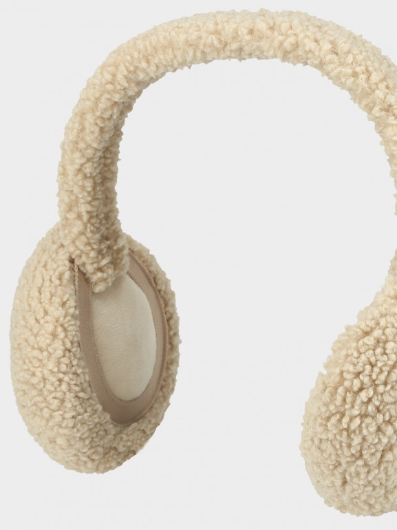 Damskie nauszniki sherpa Outhorn OTHWAW24AEARF005 - beżowe