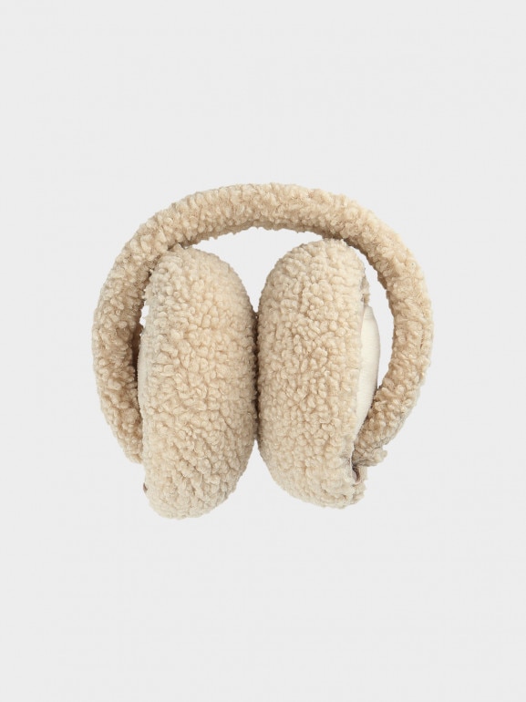 Damskie nauszniki sherpa Outhorn OTHWAW24AEARF005 - beżowe