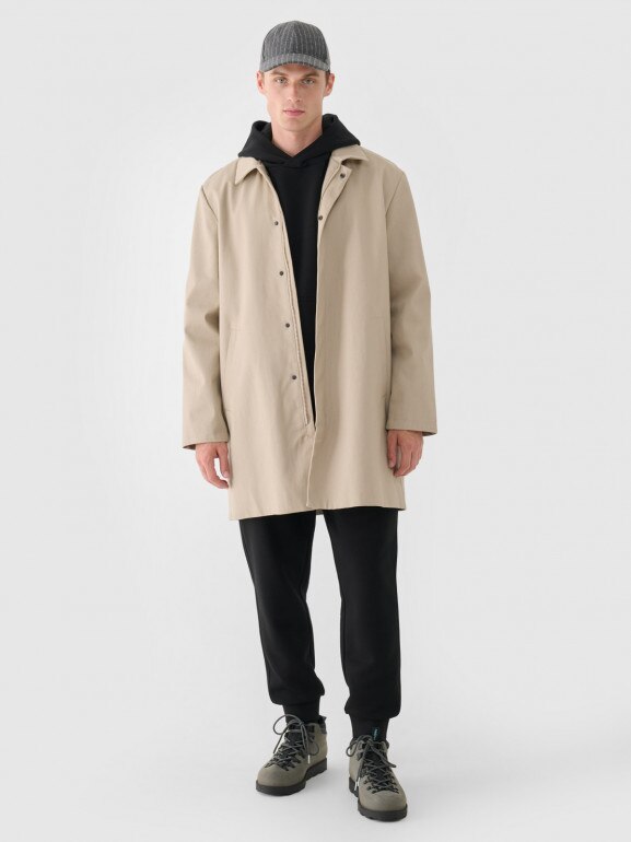 Męska bluza dresowa nierozpinana z kapturem Outhorn OTHWAW24TSWSM1695 - czarna