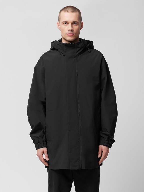 Męska kurtka przejściowa Outhorn OTHWSS24TJACM199 - czarna