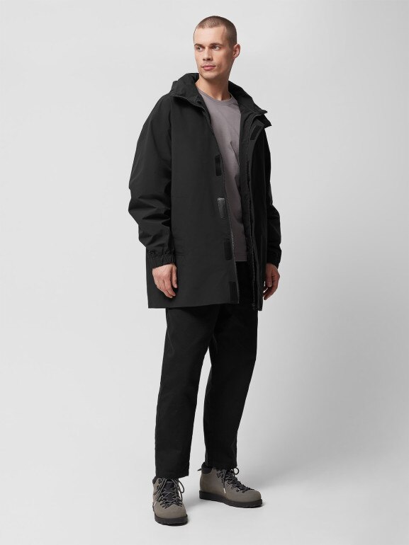 Męska kurtka przejściowa Outhorn OTHWSS24TJACM199 - czarna