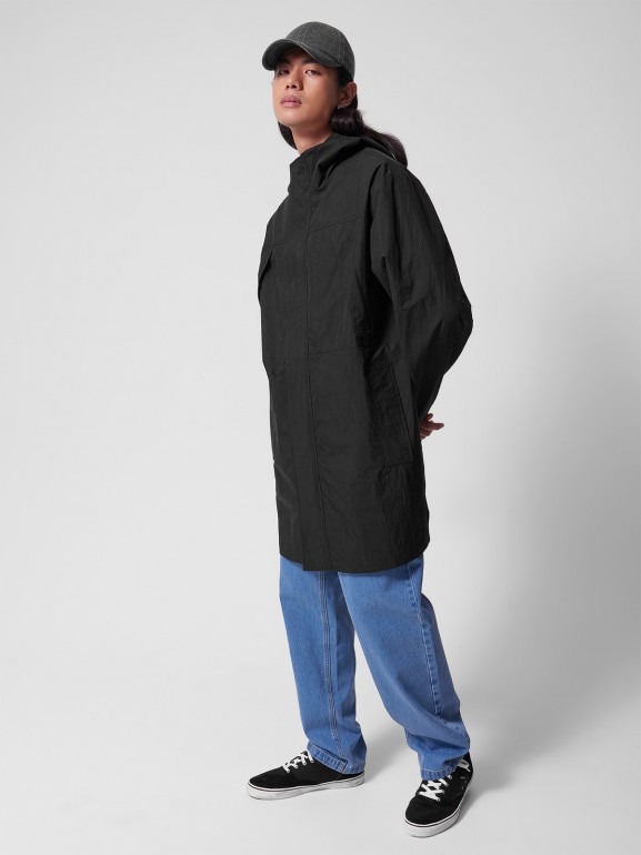 Męska kurtka parka przejściowa Outhorn OTHWSS24TJACM205 - czarna