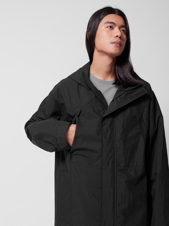 Męska kurtka parka przejściowa Outhorn OTHWSS24TJACM205 - czarna